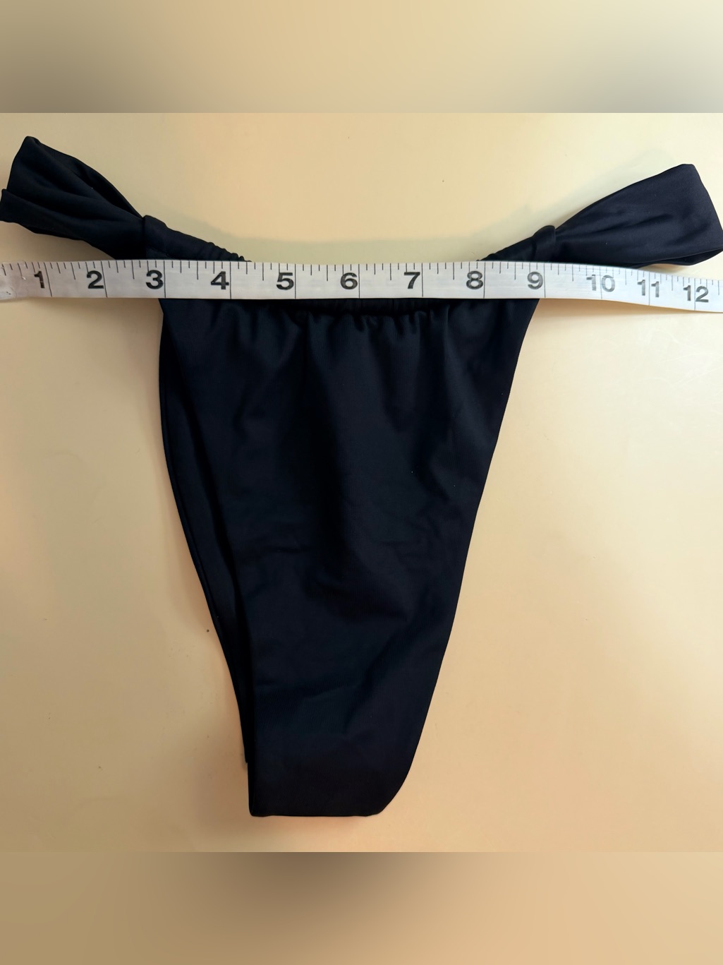 437 High-Leg Ruched Bikini Bottom - Black / Size Small — image 7 of 7